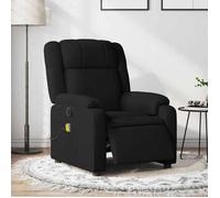 vidaXL Fauteuil de massage inclinable électrique Noir Tissu 3205192