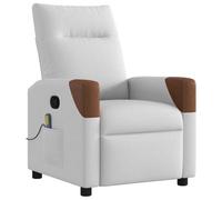 vidaXL Fauteuil de Massage inclinable Gris Nuage Tissu, Fauteuil de Massage, Fauteuil, Fauteuil canapé, Fauteuil de Bureau de Massage