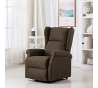 Vidaxl Fauteuil De Massage Inclinable Marron Tissu Marron