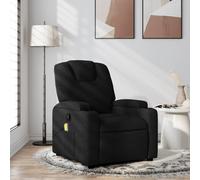 vidaXL Fauteuil de massage inclinable Noir Tissu