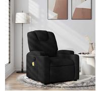 vidaXL Fauteuil de massage inclinable Noir Tissu 372379