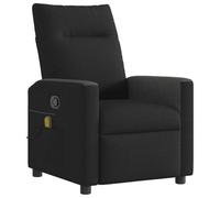 vidaXL Fauteuil de massage inclinable – Tissu noir