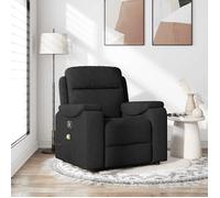 vidaXL Fauteuil de massage inclinable Noir Tissu, fauteuil de massage, fauteuil, fauteuil canapé, fauteuil de bureau de 4015692