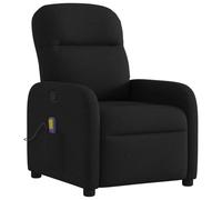 vidaXL Fauteuil de Massage inclinable Noir Tissu, Fauteuil de Massage, Fauteuil, Fauteuil canapé, Fauteuil de Bureau de Massage
