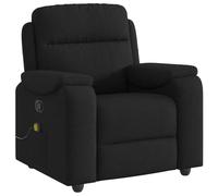 vidaXL Fauteuil de Massage inclinable Noir Tissu, Fauteuil de Massage, Fauteuil, Fauteuil canapé, Fauteuil de Bureau de Massage