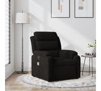 vidaXL Fauteuil de massage inclinable noir velours Noir