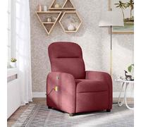 Vidaxl Fauteuil De Massage Inclinable Rouge Bordeaux Tissu Rouge