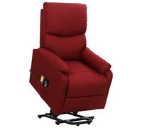 Vidaxl Fauteuil De Massage Inclinable Rouge Bordeaux Tissu Rouge