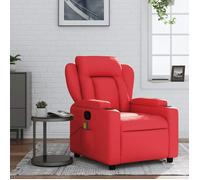 vidaXL Fauteuil de massage inclinable rouge similicuir 372439