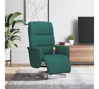 Fauteuil Inclinable de Massage avec Repose-pieds Chaise Crème Tissu vidaXL
