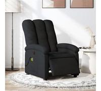 vidaXL Fauteuil de massage, relaxation électrique réglable tissunoir Or G