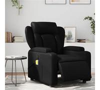Vidaxl Fauteuil De Massage Inclinable Électrique Noir Similicuir Noir