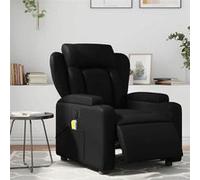 vidaXL Fauteuil de massage, relaxation électrique similicuirnoir Noir G