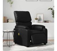 vidaXL Fauteuil de massage, relaxation électrique similicuirnoir Noir G