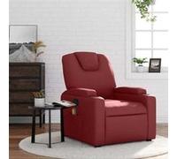 vidaXL Fauteuil de massage inclinable Rouge bordeaux Similicuir