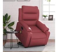 Fauteuil Inclinable de Massage Électrique Chaise Siège Noir Similicuir vidaXL