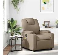 Vidaxl Fauteuil De Massage Inclinable Cappuccino Similicuir