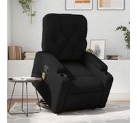 vidaXL Fauteuil de massage, relaxation similicuirnoir Noir G