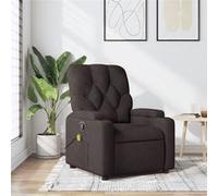Fauteuil de Massage Inclinable Chaise Siège Salle de Séjour Crème Tissu vidaXL