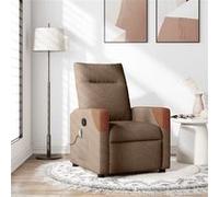 vidaXL Fauteuil de massage, relaxation tissu marron Marron G