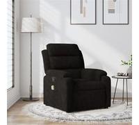 vidaXL Fauteuil de massage, relaxation velours noir Marron G