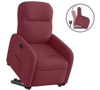 vidaXL Fauteuil de relaxation inclinable tissu bordeaux Rouge G