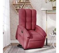 vidaXL Fauteuil inclinable tissu – rouge bordeaux