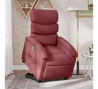 vidaXL Fauteuil de relaxation inclinable tissu bordeaux Rouge G