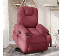 Fauteuil de relaxation inclinable tissu bordeaux