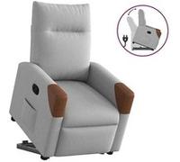 vidaXL Fauteuil de relaxation inclinable tissu wolk gris Gris G