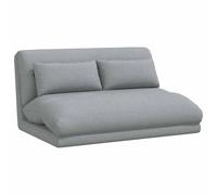 vidaXL Fauteuil de Sol Ajustable Gris Clair Tissu, Fauteuil de Sol inclinable, Moderne et Ergonomique, Parfait pour Le Salon, Design Compact et modulable