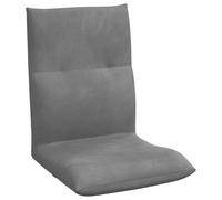 vidaXL Fauteuil de Sol Ajustable Gris foncé Velours, Chaise de Sol réglable, Alternative canapé en Velours, siège Polyvalent, Spot détente Confortable