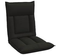 vidaXL Fauteuil de Sol Noir 55 x 61 x 70 cm Simili Cuir, Chaise de Sol rectangulaire Pliable réglable, Lounger intérieur Ergonomique Moderne, sièges en Faux Cuir Polyvalents
