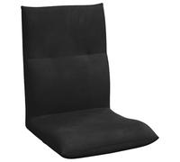 vidaXL Fauteuil de Sol Ajustable Noir Velours, Chaise de Sol réglable, Alternative canapé en Velours, siège Polyvalent, Spot détente Confortable