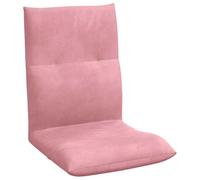 vidaXL Fauteuil de Sol Ajustable Rose Velours, Chaise de Sol réglable, Alternative canapé en Velours, siège Polyvalent, Spot détente Confortable