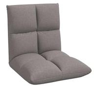 vidaXL Fauteuil de Sol Ajustable Taupe Tissu, Fauteuil réglable, Dossier Multi-Position, Assise Moderne pour Salon, Coussin en Mousse Compact, Pratique