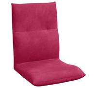 vidaXL Fauteuil de Sol Ajustable Bordeaux Velours