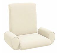 vidaXL Fauteuil de sol Crème 68 x 51 x 56 cm Velours grainé