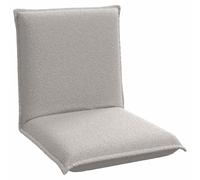 vidaXL Fauteuil de Sol Gris Clair 54 x 64 x 59 cm, Fauteuil de Sol Moderne Pliable, rectangulaire, Confortable pour intérieur, Dossier Ajustable, Design Gain de Place pour la Chambre