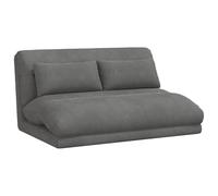 vidaXL Fauteuil de Sol Gris foncé 110 x 82 x 55 cm Velours