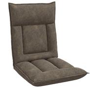 vidaXL Fauteuil de Sol Gris foncé 55 x 61 x 70 cm Tissu, Fauteuil au Sol Pliable Moderne, Assise de Salon, mobilier Polyvalent, Souple, Ergonomique et Gain de Place pour se Relaxer chez soi