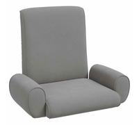 vidaXL Fauteuil de sol Gris foncé 68 x 51 x 56 cm Velours grainé