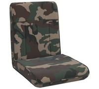 vidaXL Fauteuil de sol Vert armée 50 x 73 x 60 cm tissu