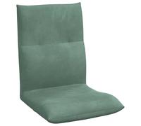 vidaXL Fauteuil de Sol Vert Mer 46 x 50 x 61 cm Velours, Fauteuil de Sol Moderne, Polyvalent et Pliable pour Meubles de Salon et Chambre, Assise en Mousse, Design Fonctionnel