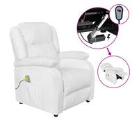 Vidaxl Fauteuil Électrique De Massage Bordeaux Tissu Rouge