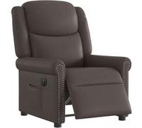 Fauteuil inclinable Marron brillant Similicuir fauteuil vidaXL
