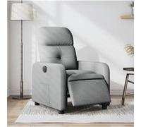 Fauteuil Inclinable Chaise Siège Canapé Salle de Séjour Taupe Tissu vidaXL