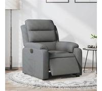 vidaXL Fauteuil inclinable électrique 3204957 – Chaise de relaxation, tissu gris foncé