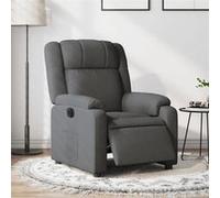 vidaXL Fauteuil électrique réglable tissu gris foncé Gris G