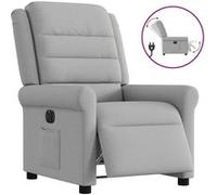 vidaXL Fauteuil électrique réglable tissu wolk gris Gris G